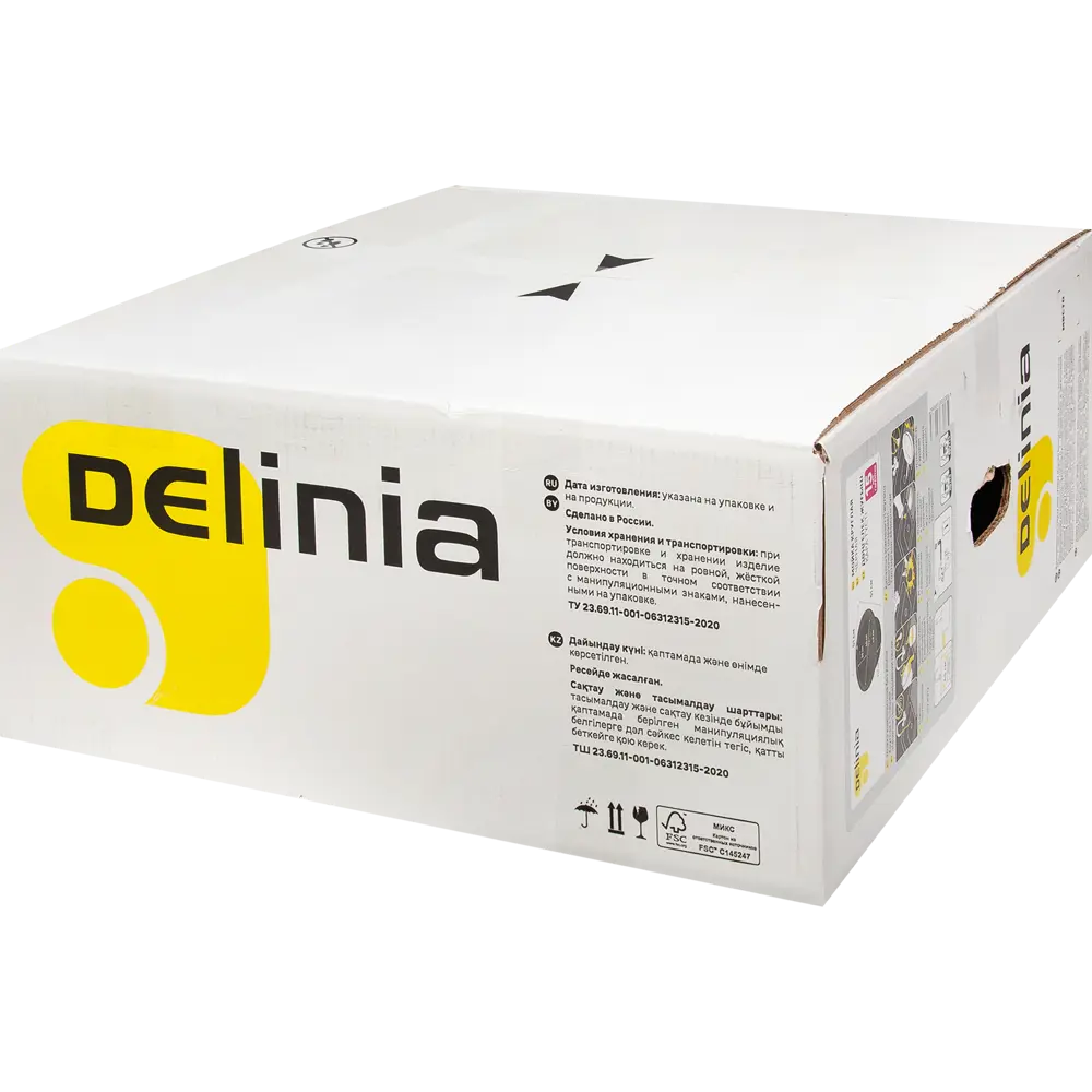 Кухонная мойка DELINIA круглая кварцевая 51×51 см черная 82502616 STLM-0028828 - Вид №7