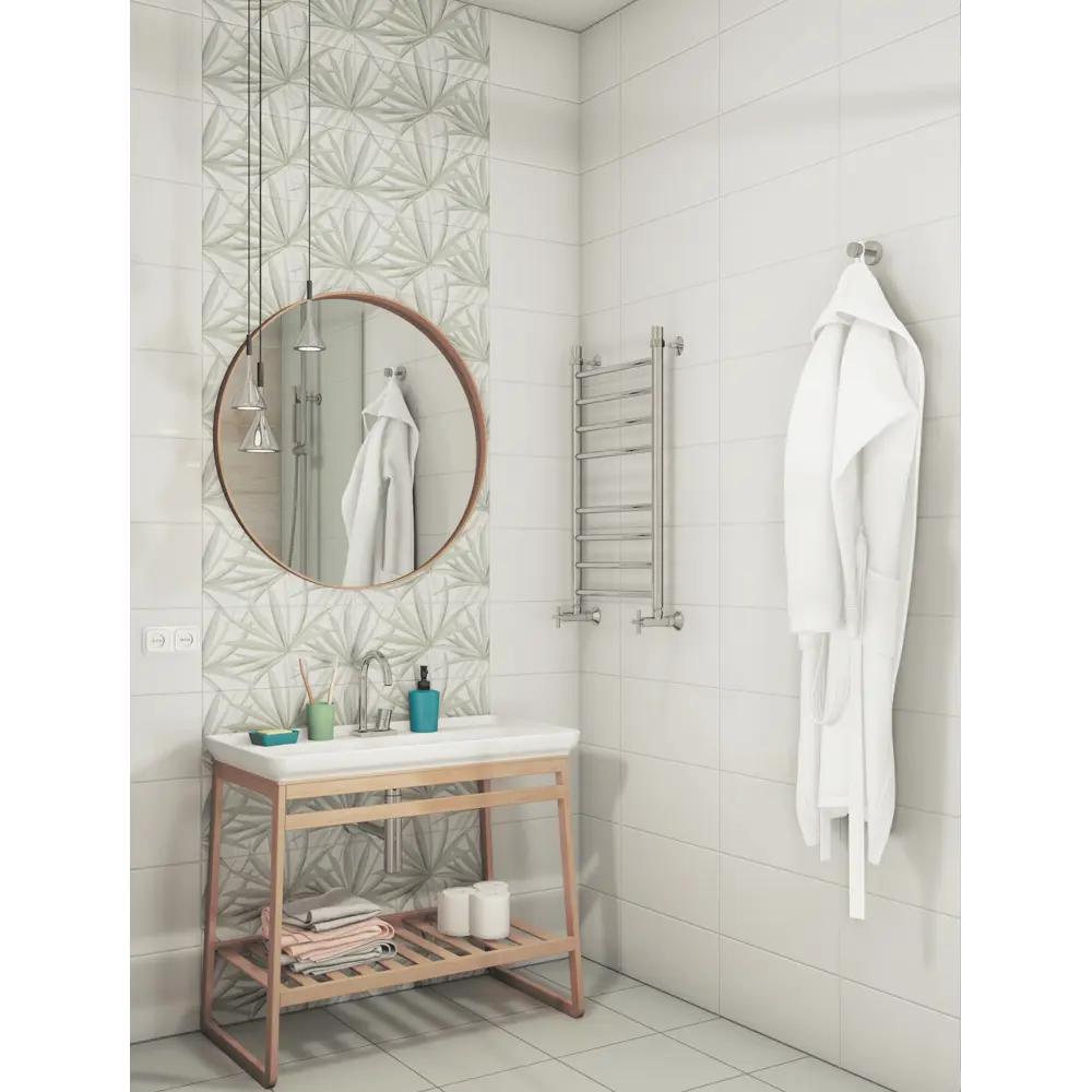 Плитка настенная LB Ceramics Моана 19.8x39.8 см 1.58 м² цвет белый 82973838 STLM-2108058 - Вид №7