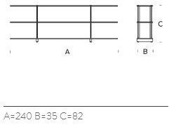 FontanaArte Прямоугольная консоль из флоат-стекла Teso sun-id-1408372 - Вид №2