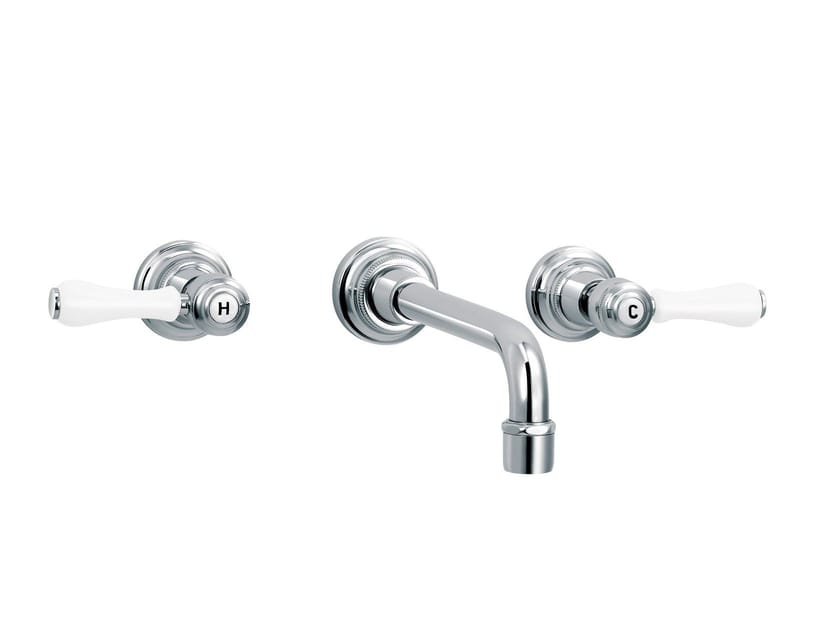 Настенный смеситель для раковины с 3 отверстиями rvb 1935 Лимож ARCH-00144245