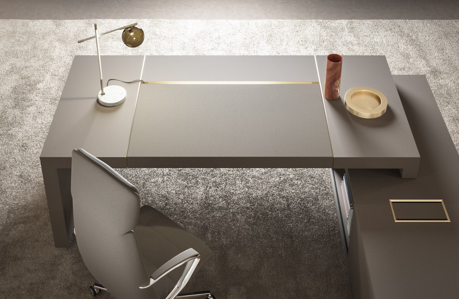 Деревянный исполнительный стол PROF Block 2.0 ARCH-00126139 - Вид №25