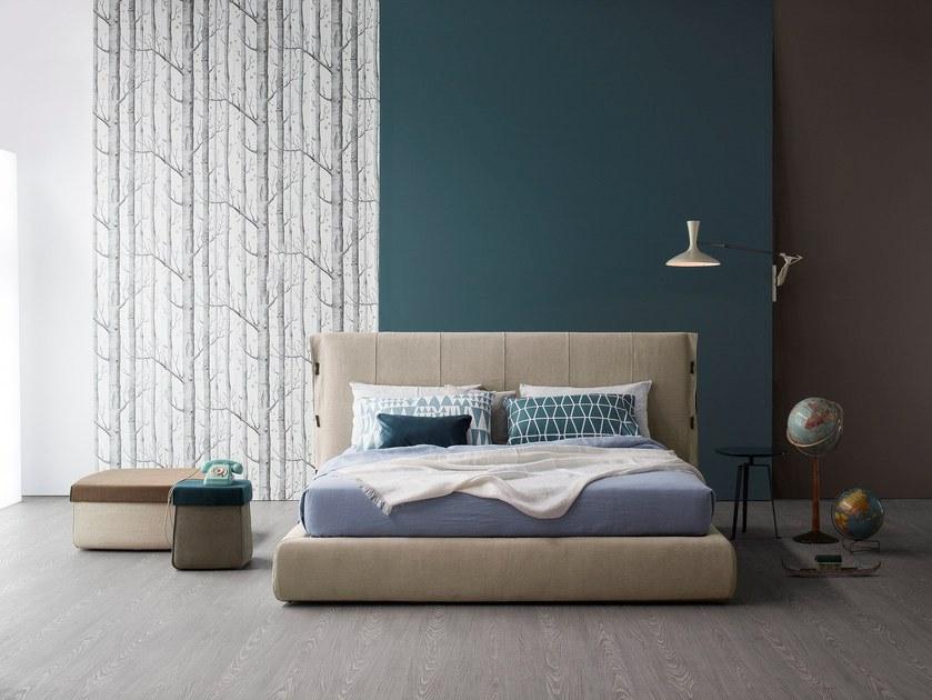 Bonaldo Двуспальная кровать с мягким изголовьем Cuff sun-id-1471221 - Вид №1