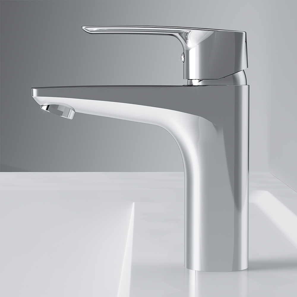 F90A82100 смеситель для умывальника излив 99 мм с д/к хром шт AM.PM Gem - Вид №4