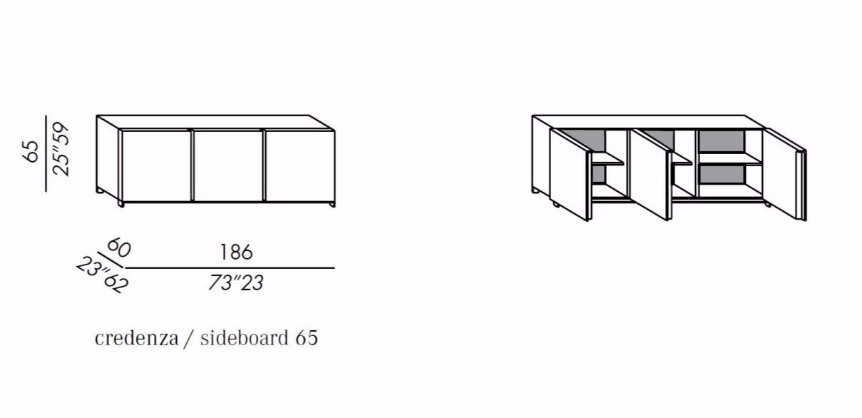 Meridiani Комод деревянный с распашными дверцами Bolk sun-id-1467945 - Вид №2