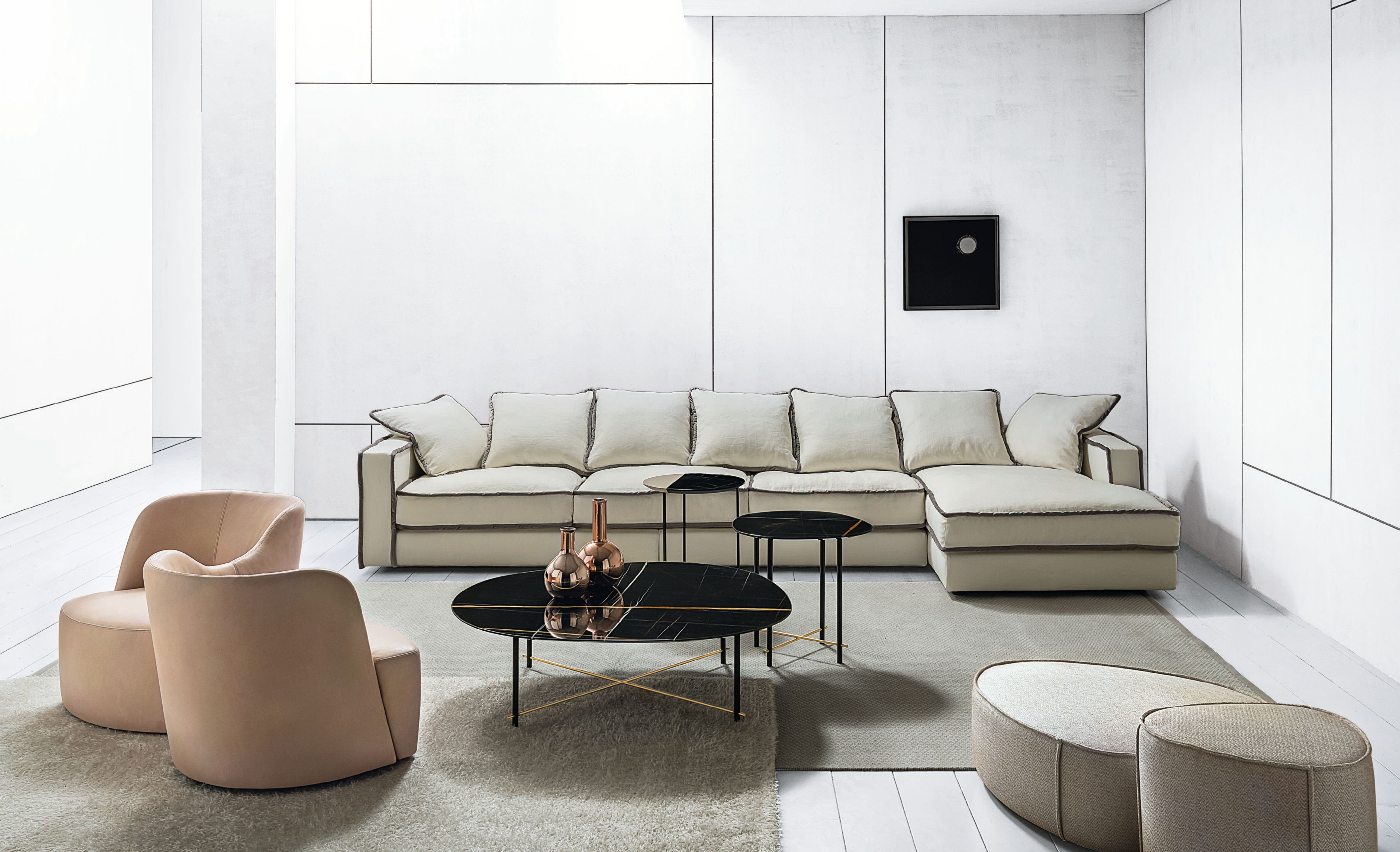 Мраморный низкий круглый журнальный столик Casamilano SHANGHAI ARCH-00056263 - Вид №4