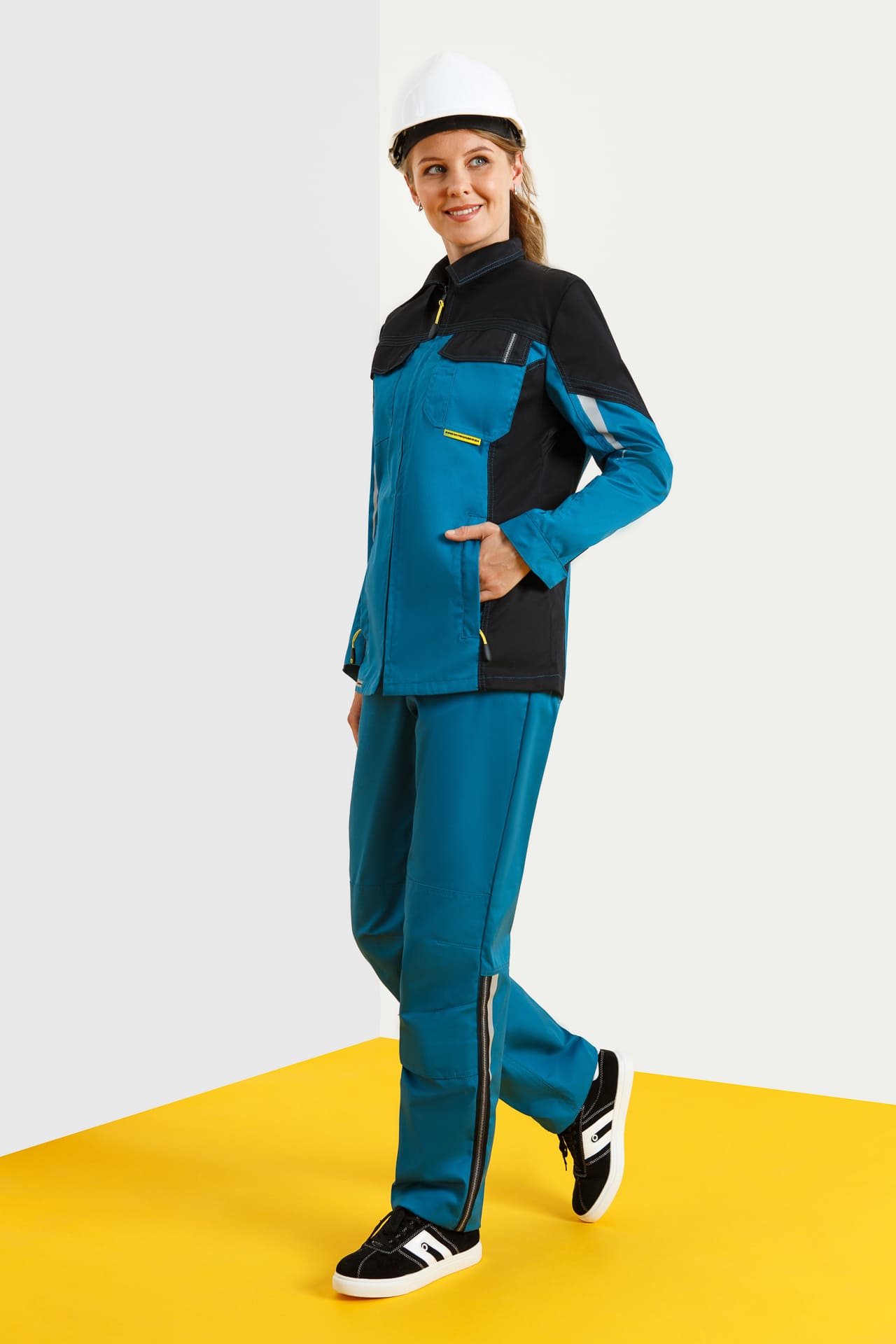 5027155 Костюм  женский аквамарин черный STATUS  Женская размер 48-50/170-176  - Вид №15