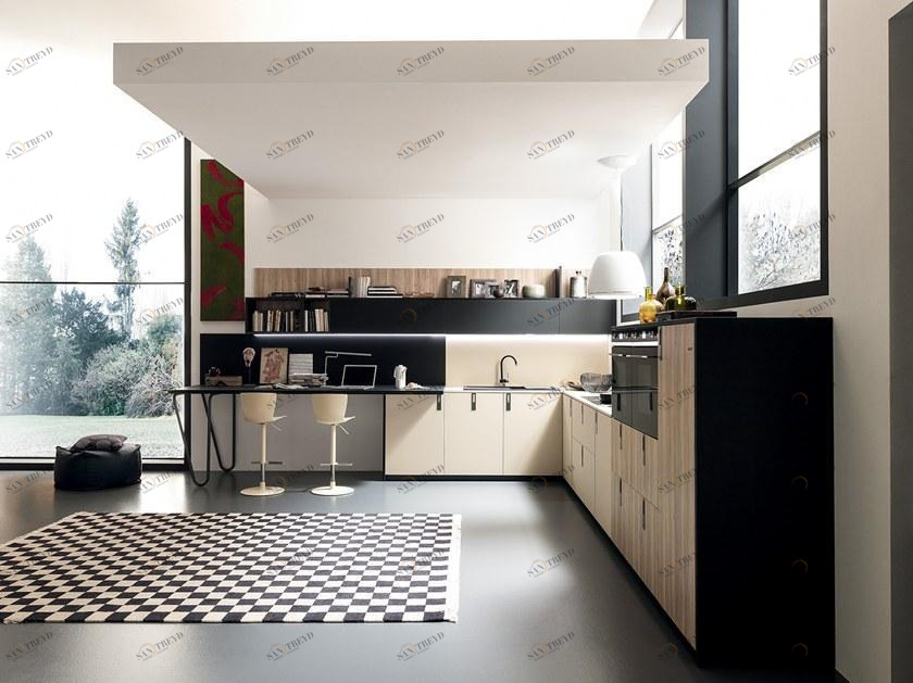 Febal Casa Линейная встроенная кухня из fenix-ntm® sun-id-1363176