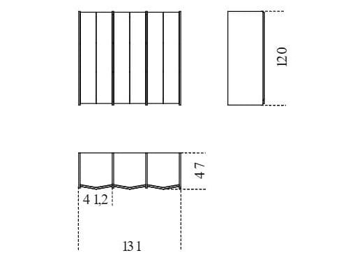 Деревянный подвесной шкаф с распашными дверями Gallotti&Radice двугранный ARCH-00026666 - Вид №1