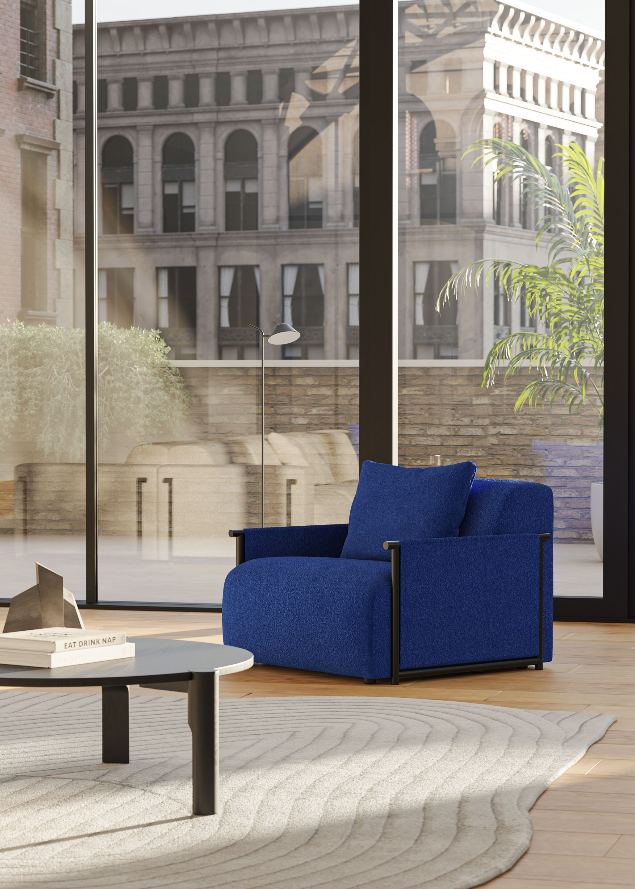 Тканевое кресло с подлокотниками Omelette Editions Savoye ARCH-00126752 - Вид №4