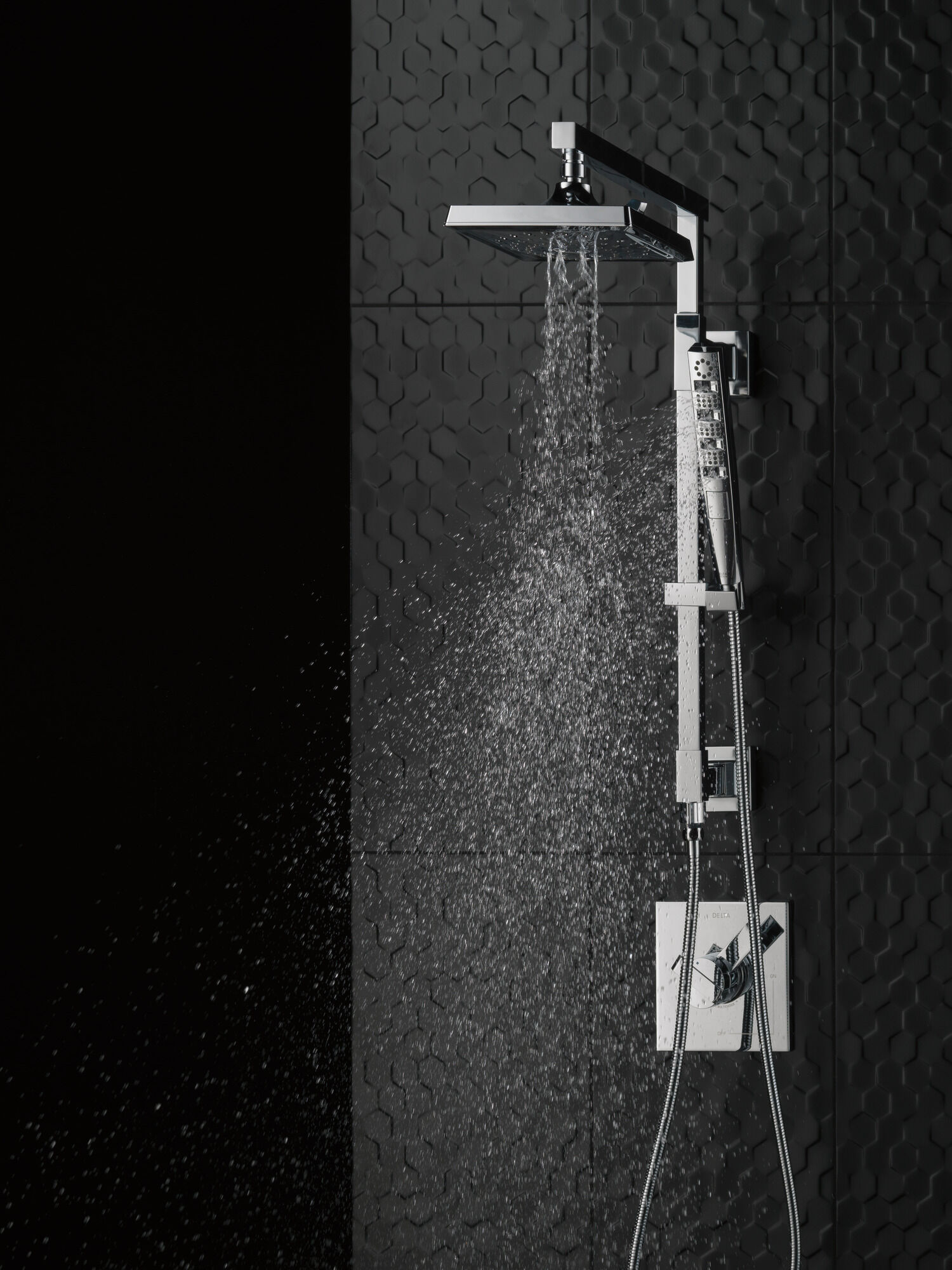 59140-SS-PK H2Okinetic® Ручной душ с 4 режимами Delta Faucet Universal Showering Нержавеющая сталь  - Вид №3