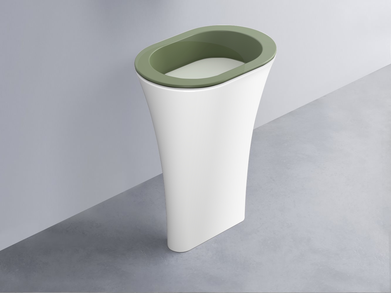 AMLA65-AG+AMPILO-PM+AMCOLO-BL Раковина Amedeo Ovale отдельностоящая cielo Enjoy + Amedeo Ceramica Cielo