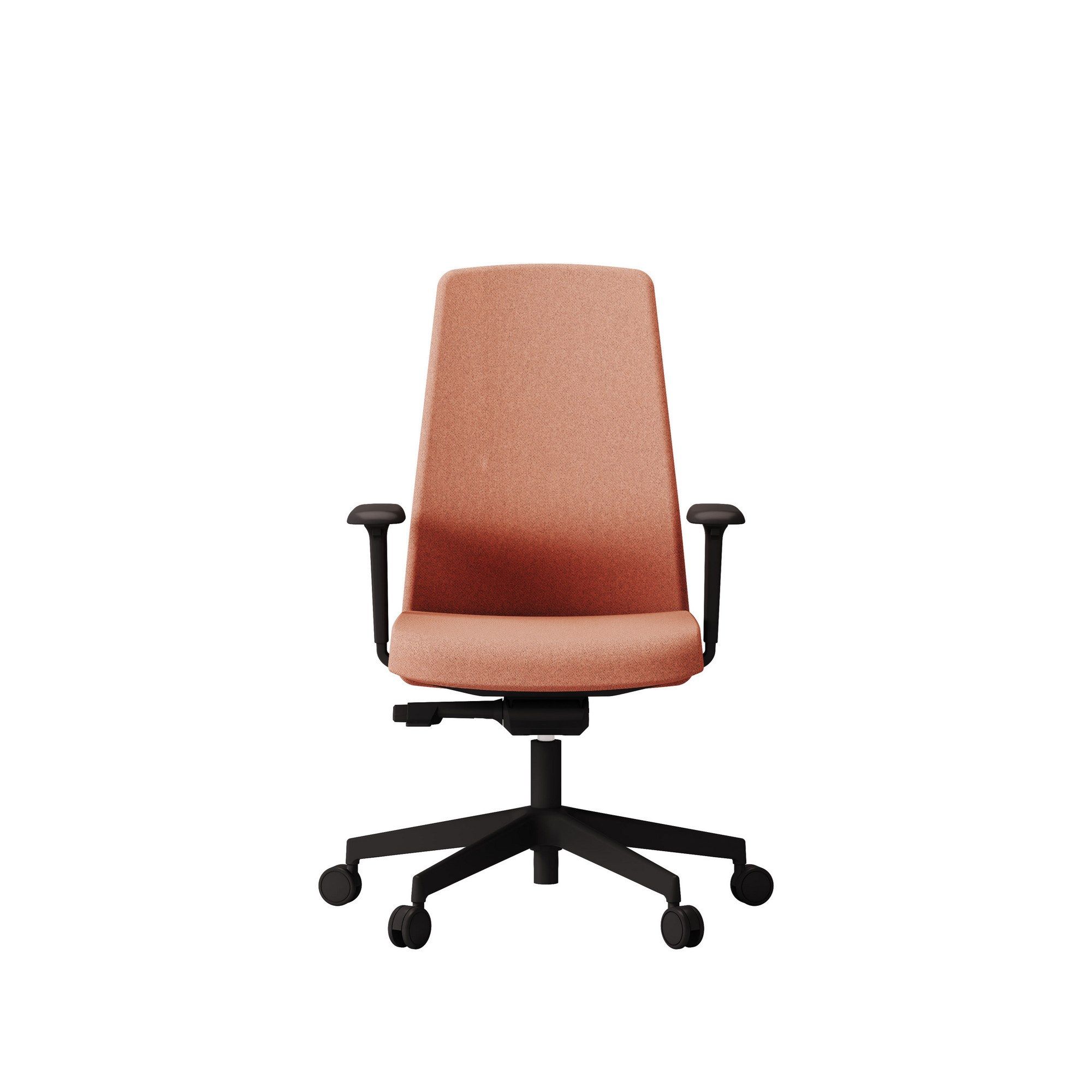 5-спицевое вращающееся офисное кресло с тканевыми колесами Las Mobili обзор ARCH-00038746 - Вид №7