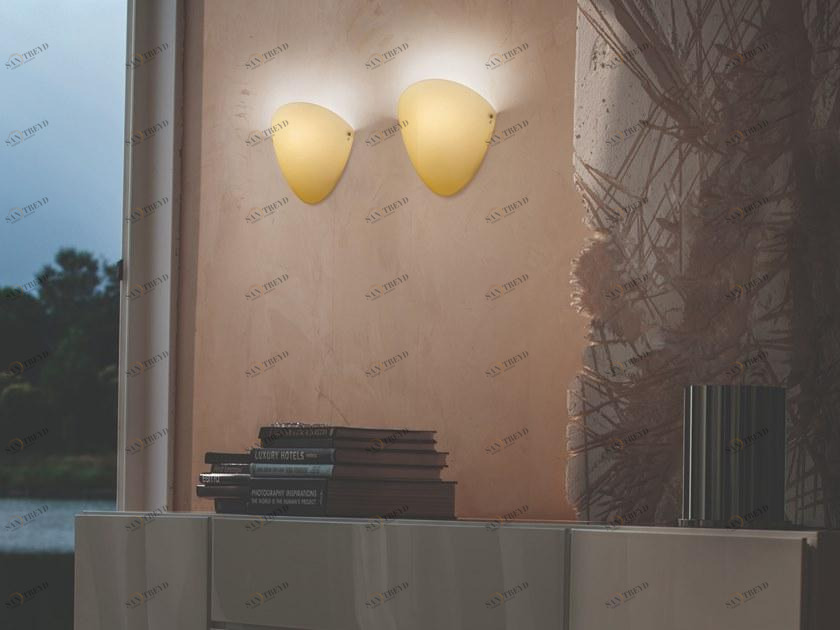 Vetreria Vistosi Настенный светильник из дутого стекла Ovalina sun-id-1477244