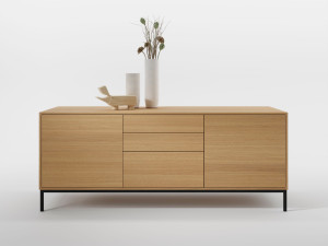 Деревянный офисный шкаф