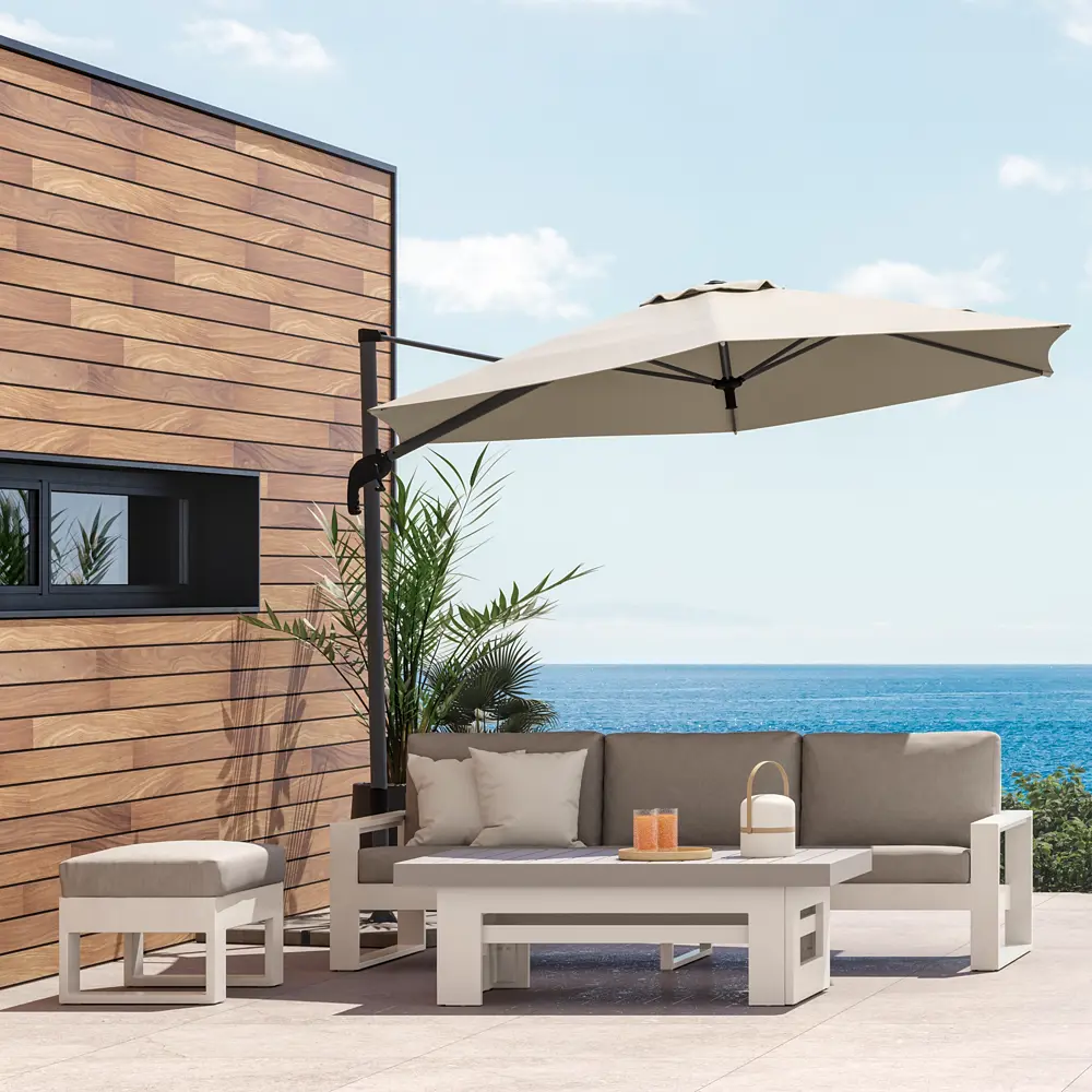 Зонт садовый BEGINIA Avea 290 см серый STLM-2070864 - Вид №17