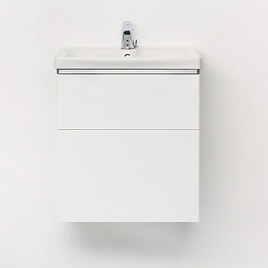 9610221101 IDO Glow напольная тумба под умывальник, с двумя ящиками, W = 980 мм, W1 = 1000 мм, белый
