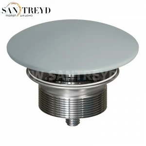 LARBL Донный клапан с накладкой из керамики для раковин без перелива Globo 10 см цвет Небесный Globo ACCESSORIES Италия