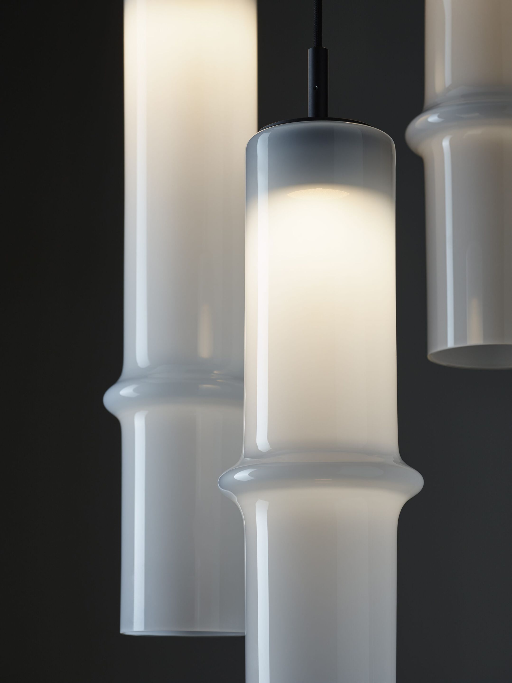 Опаловое стекло ручной работы светодиодный подвесной светильник BROKIS Бамбуковый лес ARCH-00149617 - Вид №16