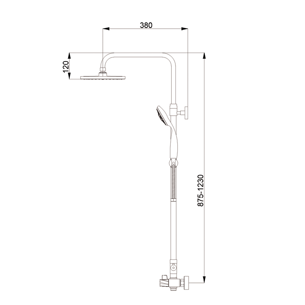 R0801 Душевая система Raiber  - Вид №1