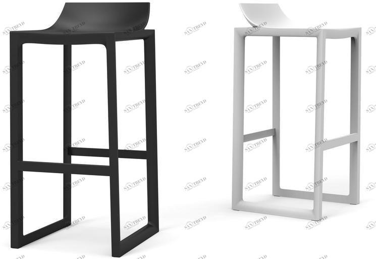 VONDOM Высокий садовый табурет из полипропилена Wall street sun-id-1452397