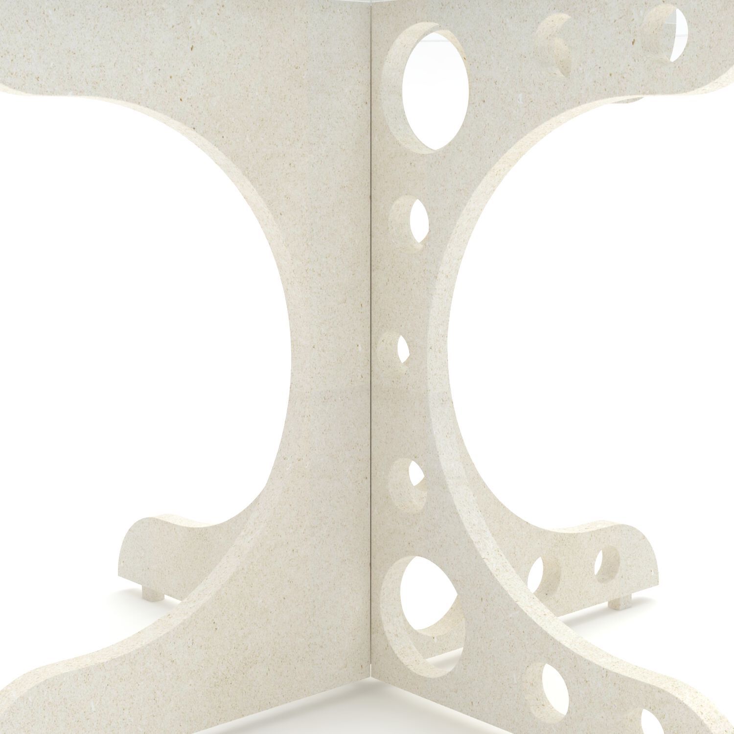 Круглый стеклянный стол с мраморным основанием Pistore Marmi MA-MI ARCH-00010499