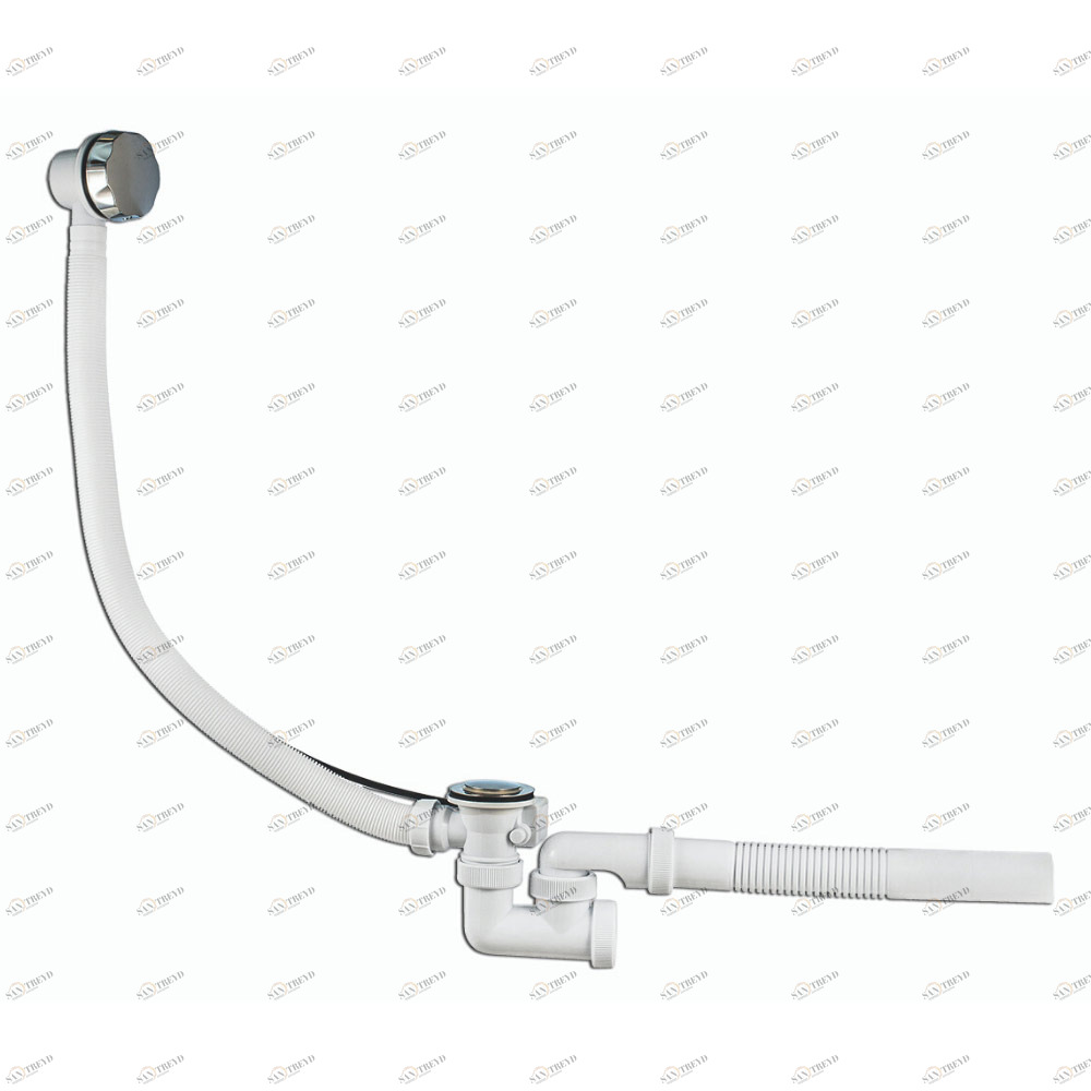 Сифон "Универсал" (30982476) для ванн, полуавтомат, с гофротрубой ?40/50, перелив 70см 30982476 Santreyd 