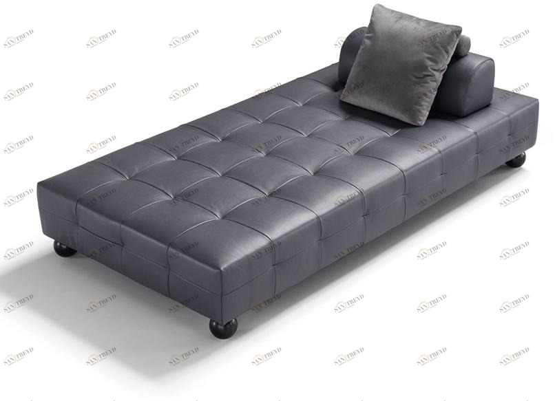 Egoitaliano Стеганая кушетка с кожаной обивкой L'ego sun-id-1463482