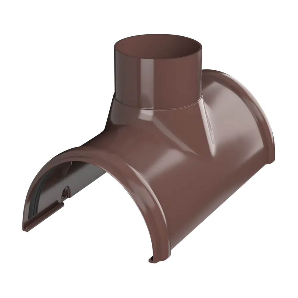 Воронка желоба центральная 82 мм цвет коричневый ТЕХНОНИКОЛЬ STLM-2023068 - Вид №1
