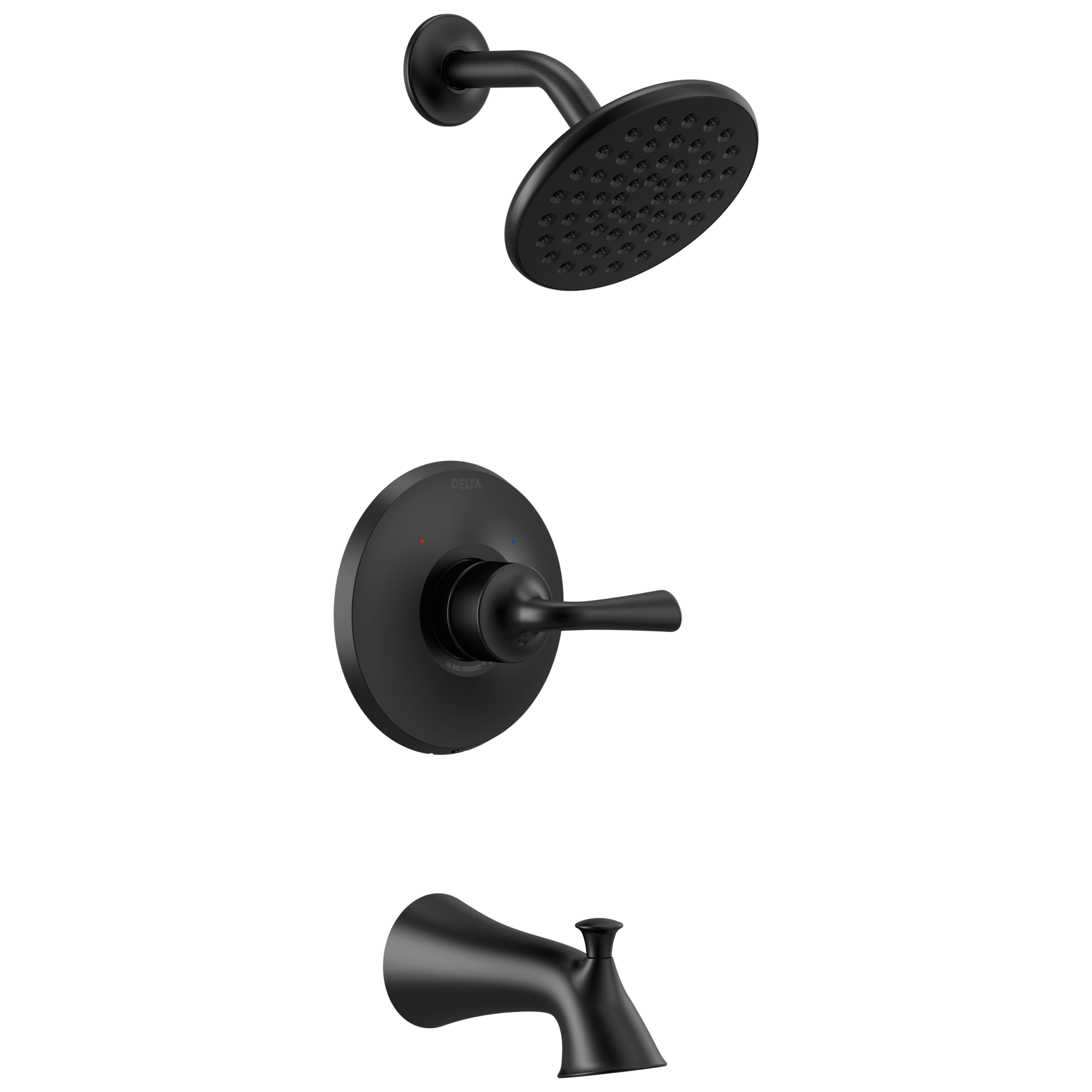 T14433-BL Для ванны и душа Monitor 14 Series Delta Faucet Kayra Матовый черный