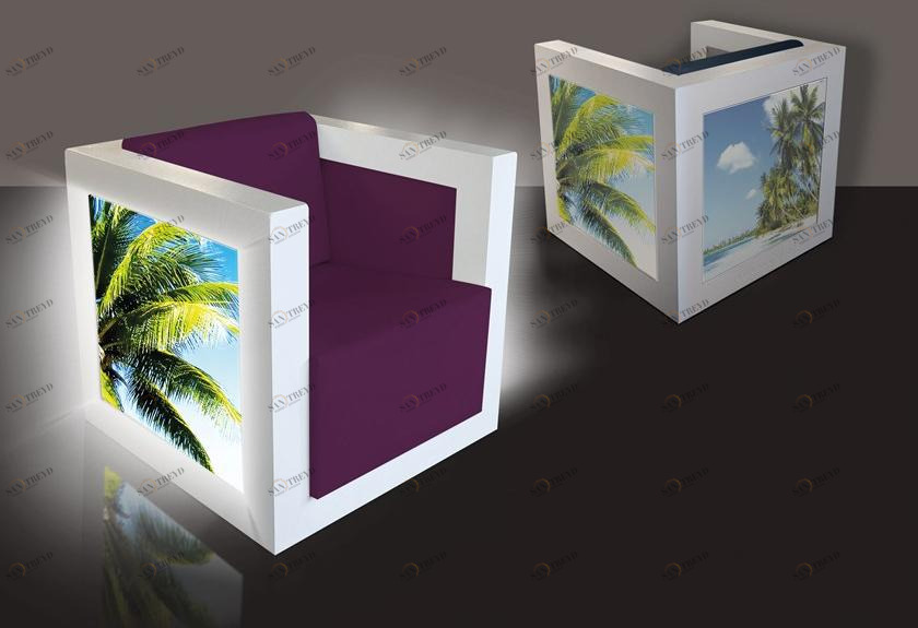 BARRISOL Светящееся кресло из пвх с подлокотниками sun-id-1498806