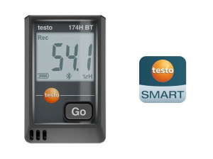 Мини-регистратор данных температуры и влажности с Bluetooth® и подключением к приложению