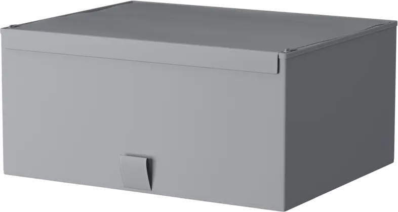 SPACEO Короб для хранения с крышкой на липучке 36x16.5x28 см 86864481