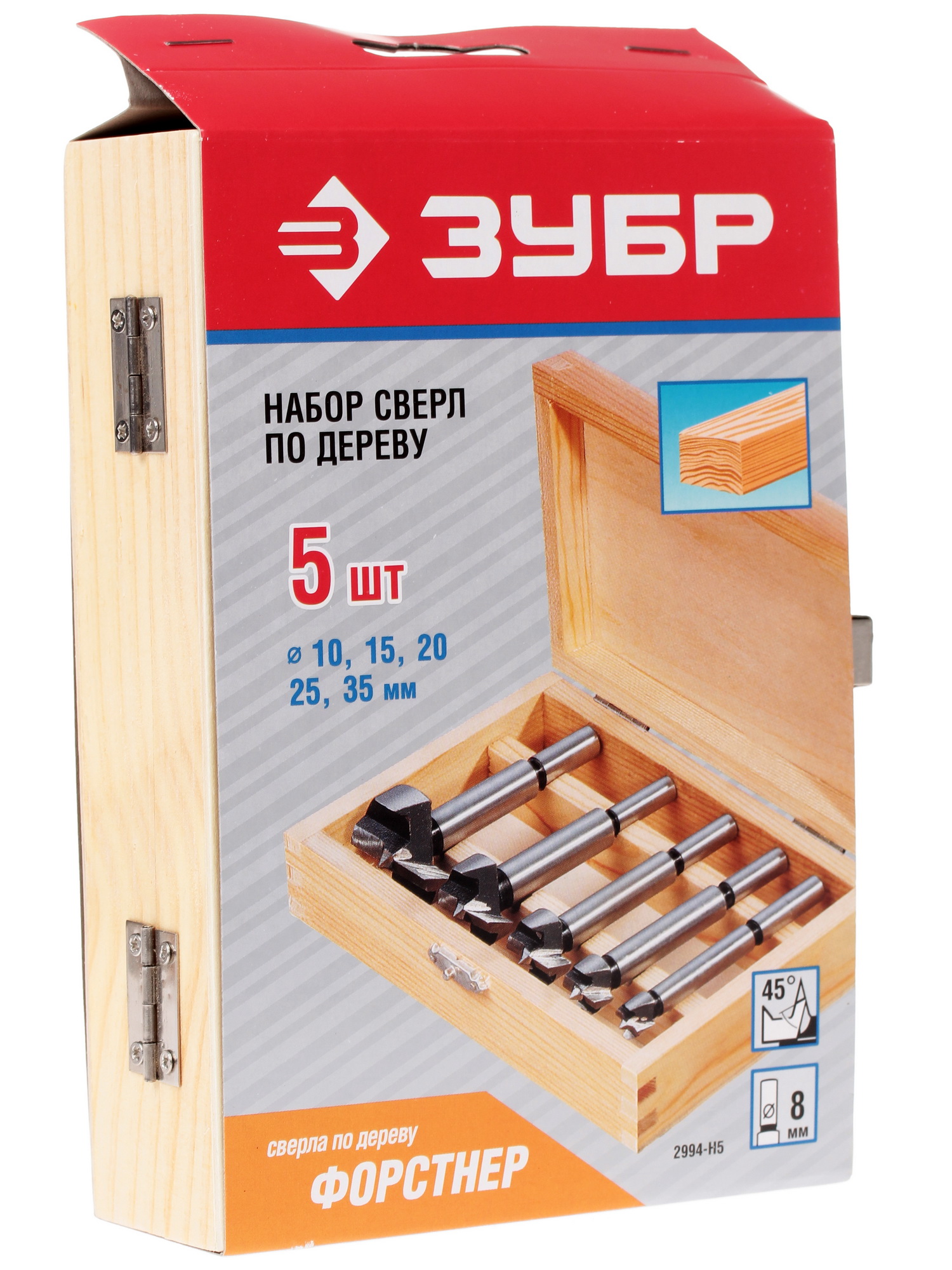 Набор сверл ЗУБР 2994-H5 1064838 STDN-0142682 - Вид №3
