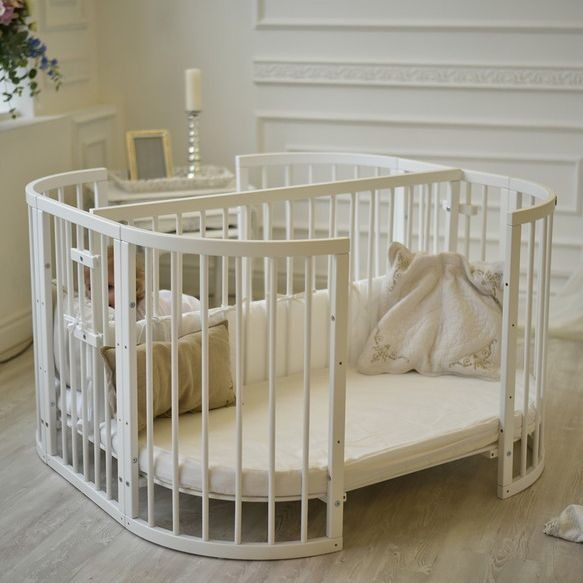 Манеж двухместная кроватка PlayPen 3 в 1 (без матрасов) 125 х 125 см COMFORTBABY  00-3949428 Разноцветный;белый Santreyd  - Вид №5