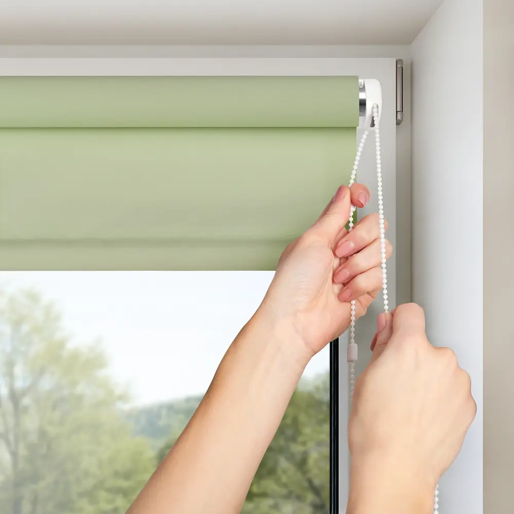 Штора рулонная Plain, 40x160 см, цвет фисташковый PRAKTO STLM-2107912 - Вид №2