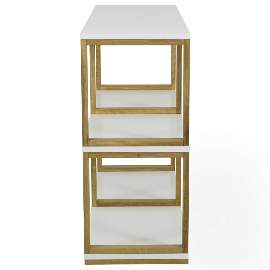 Стеллаж Tenzo Art, 80х120х36 см, дуб, белый 2322001 - Вид №2