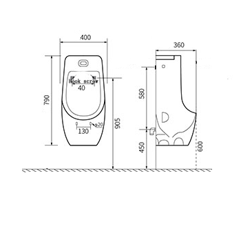 X546P Писсуар подвесной LAB.Space  - Вид №6