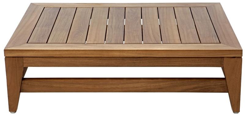 Il Giardino di Legno Низкий прямоугольный деревянный столик для сада Saint laurent 444 - Вид №1