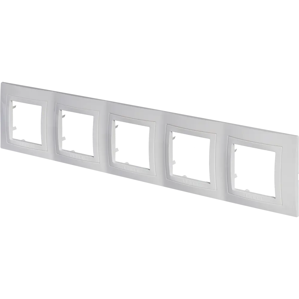 Рамка для розеток и выключателей Systeme Electric Unica 5 постов, цвет бежевый 12515036 STLM-2114624 - Вид №1