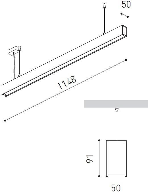 Arkoslight Светодиодный подвесной светильник из алюминия Fifty suspension sun-id-1400634 - Вид №32