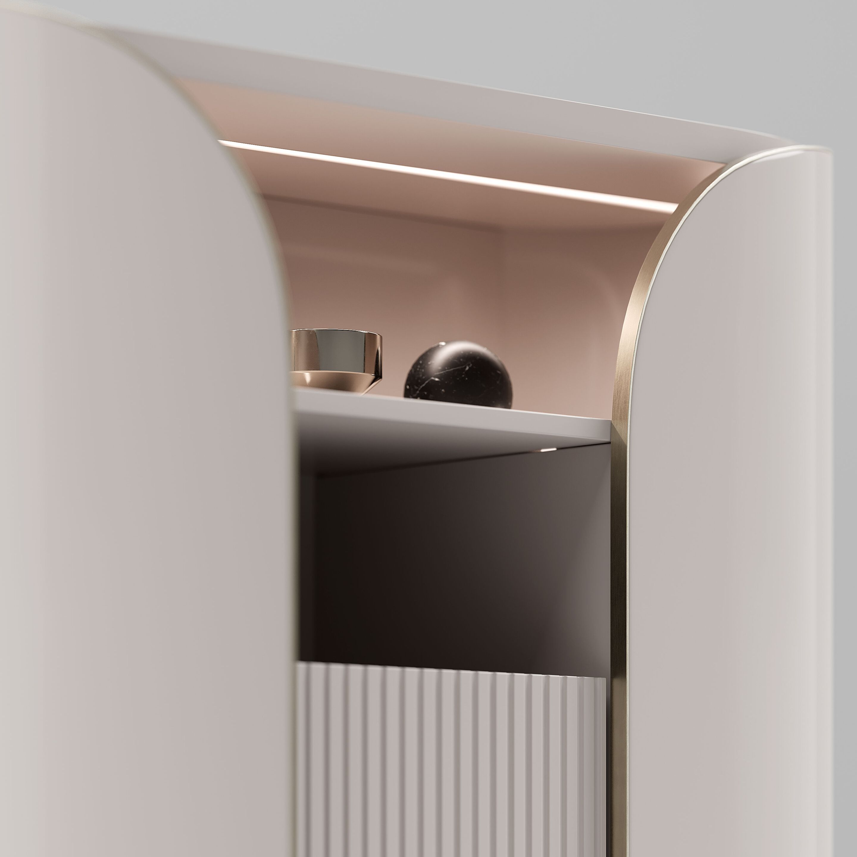 Кожаный шкаф с распашными дверцами Capital Collection ARCH-00126271 - Вид №8