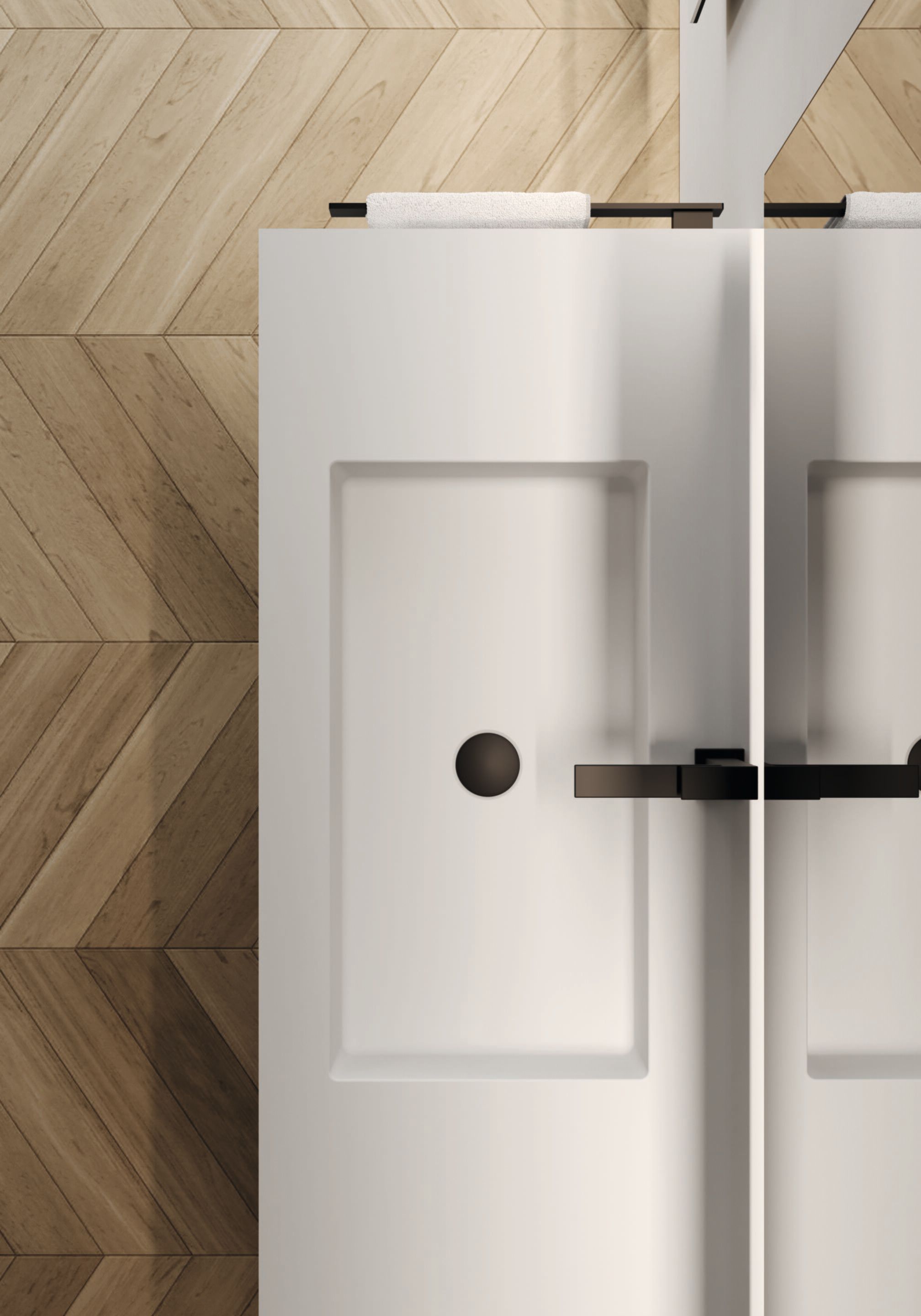 Подвесной туалетный столик с зеркалом Ideagroup Seventy Form ARCH-00074024 - Вид №2