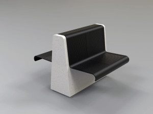 Реконструированная каменная скамья