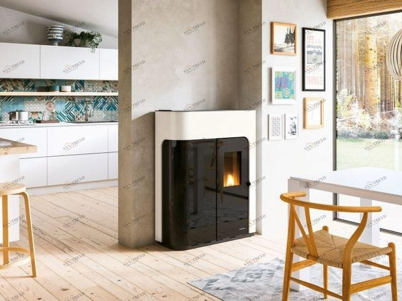 PALAZZETTI Пеллетная печь из стали и стекла класса а ++ Elisabeth sun-id-1427109