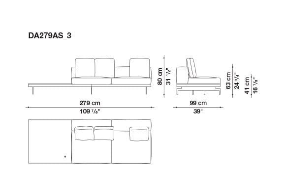 3-местный тканевый диван B&B Italia док ARCH-00033457 - Вид №139