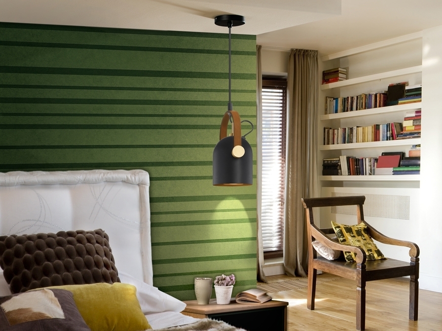 057971 Подвесной светильник 1L черный/золотой Schuller Adame 