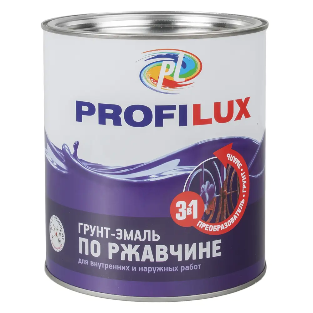 Эмаль по ржавчине 3в1 цвет чёрный 2.7 кг 11847565 STLM-2200410 PROFILUX 