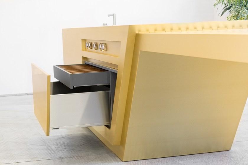 Strato Cucine Латунная кухня с островом Uniqueness sun-id-1479168 - Вид №1