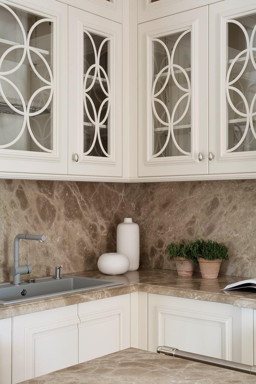 L'Ottocento Линейная деревянная кухня с ручками Floral sun-id-1391869 - Вид №7