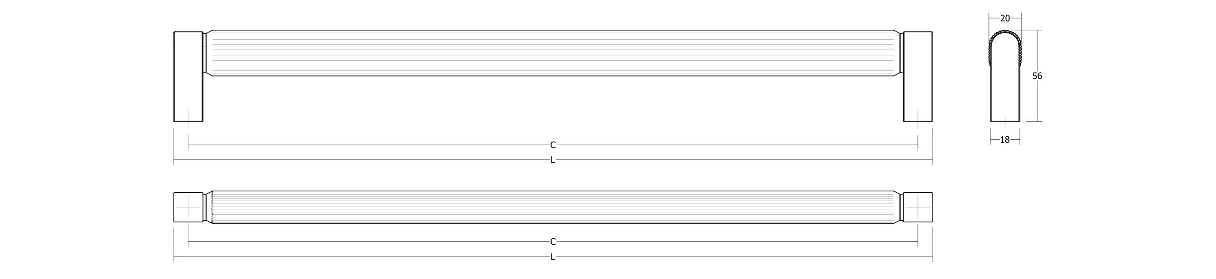 Алюминиевая ручка Viefe Бруклин ARCH-00138590 - Вид №11